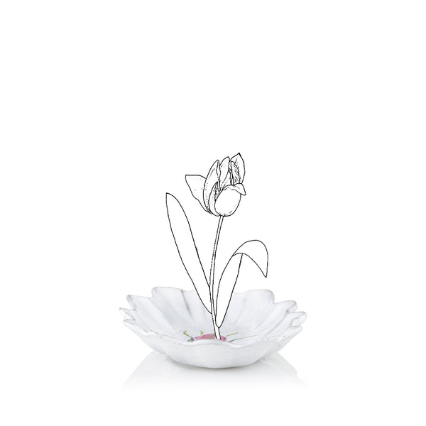 Summerill & Bishop Scalloped Bouton De Rose Trinket By Astier De Villatte 15cm