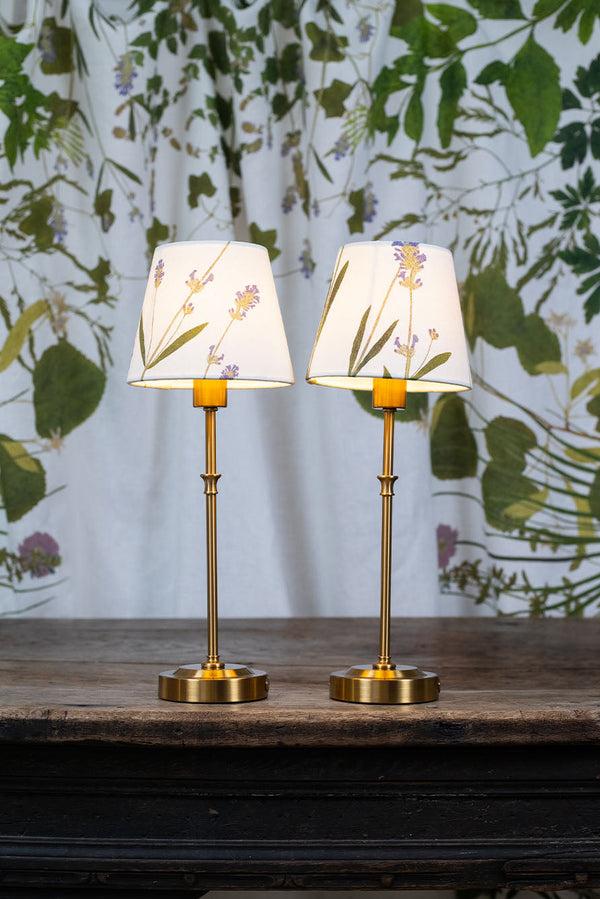 Summerill & Bishop Set Of 2 'Lavender' French Drum Lampshade 13cm