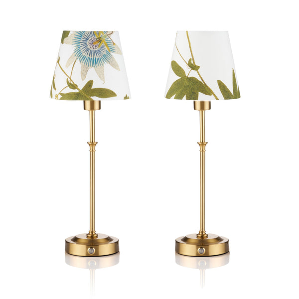 Summerill & Bishop Set Of 2 'Passiflora' French Drum Lampshade 13cm