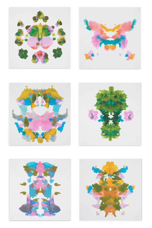 Summerill & Bishop Set Of 6 'Encre' Linen Napkins 50x50cm