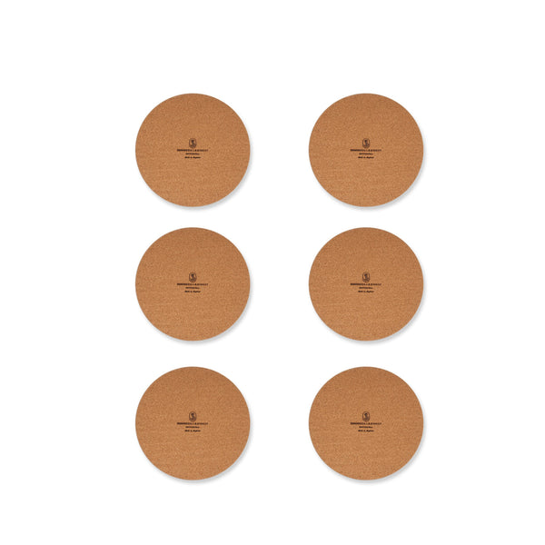 Summerill & Bishop Set Of 6 Herbarium Cork-Backed Coasters