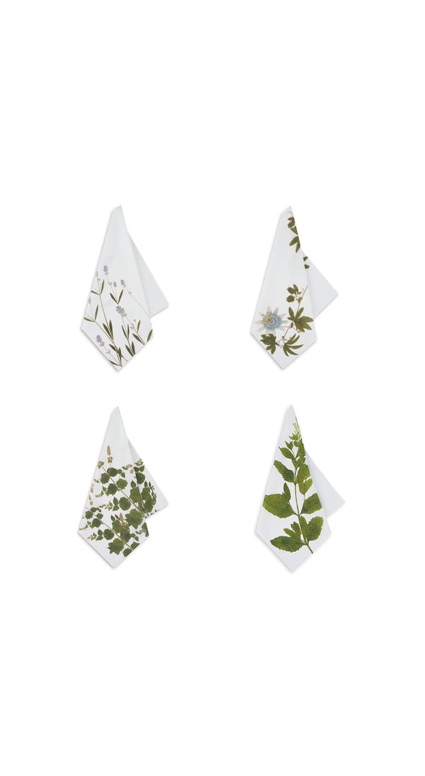 summerill & bishop Set of Four S&B 'Tisane' Herb Napkins 50x50cm