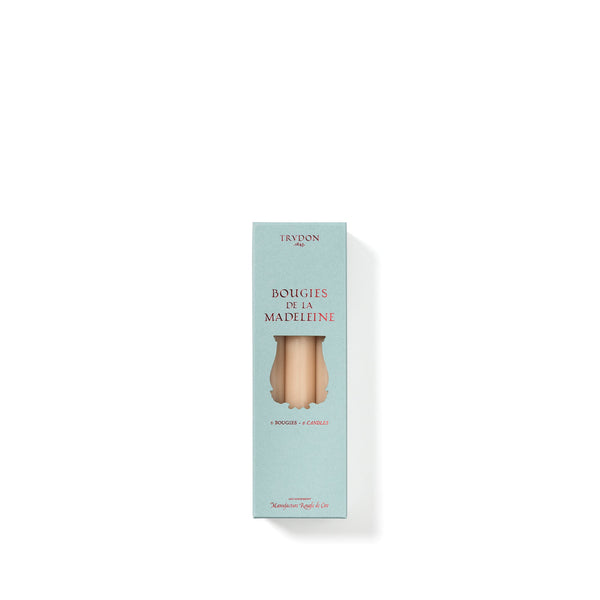 summerill & bishop Set of Six Madeleine Candles in Stone 20cm