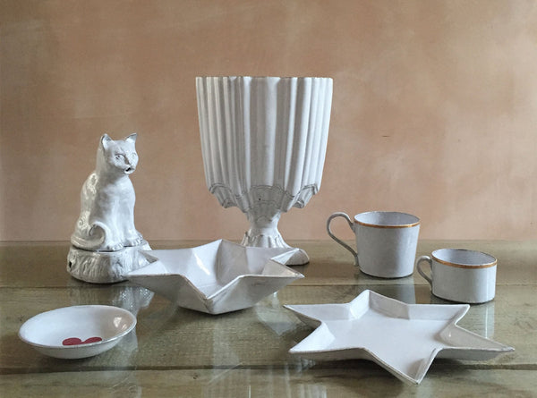 Summerill & Bishop Setsuko Cat Incense Burner By Astier De Villatte 20.5cm