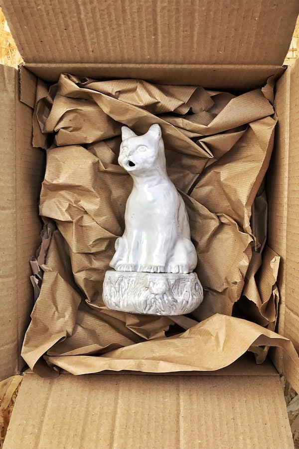 Summerill & Bishop Setsuko Cat Incense Burner By Astier De Villatte 20.5cm