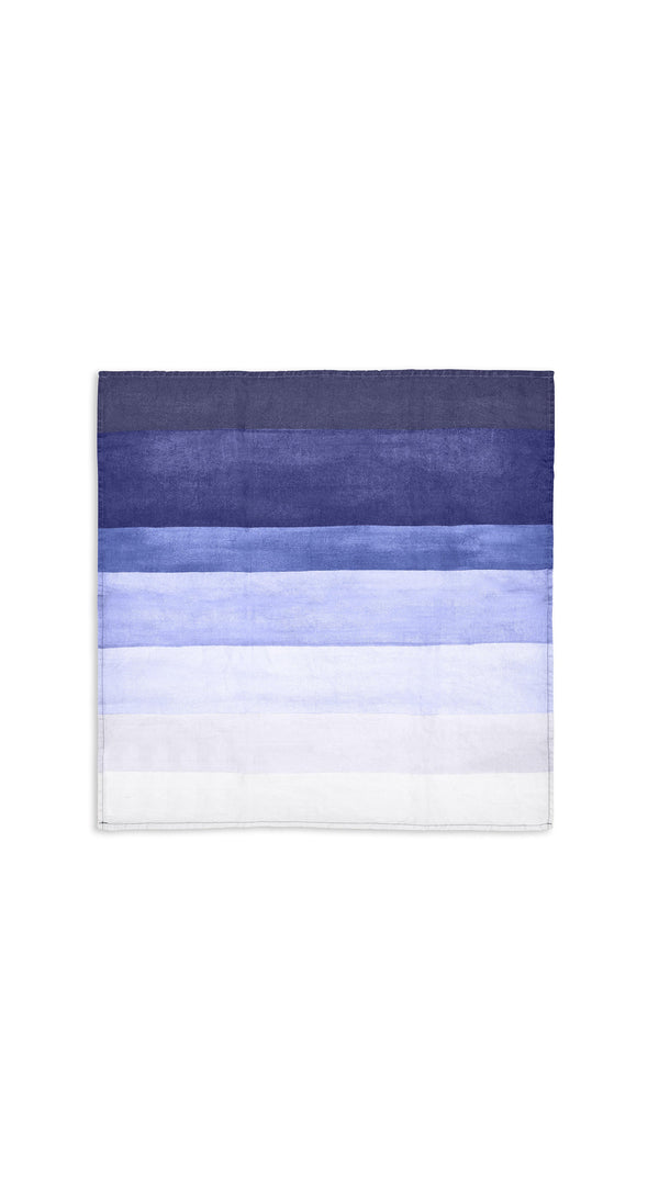 Summerill & Bishop 'Shades Of Blue' Linen Napkin In Blue 50x50cm