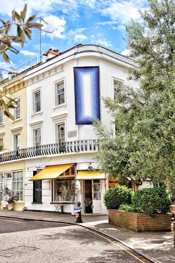 Summerill & Bishop 'Shades Of Blue' Striped Linen Tablecloth