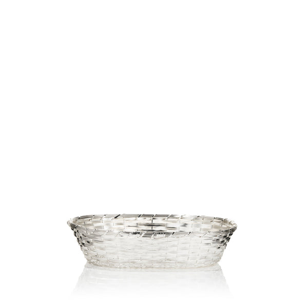 summerill & bishop Silver Plated Braided Bread Basket 30.5cm