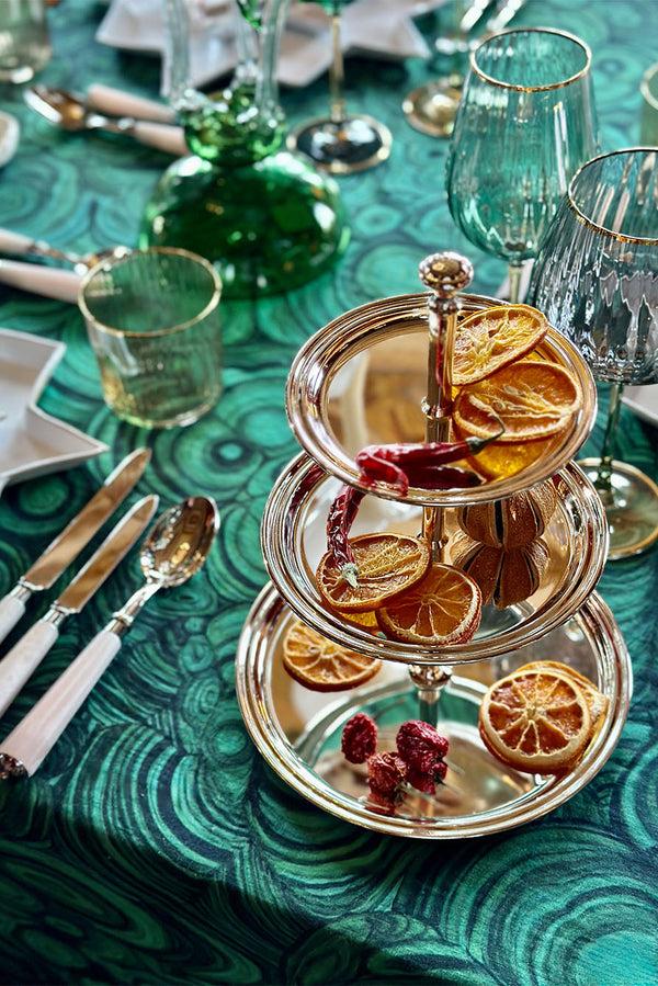 Summerill & Bishop Silver Plated Three Tier Cake Stand 30cm