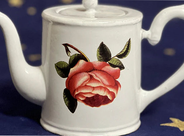 Summerill & Bishop Small Rosa Centilolia Teapot By Astier De Villatte