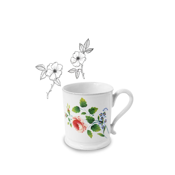 Summerill & Bishop Small Rosesprig Mug By Astier De Villatte 10cm