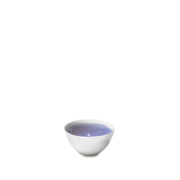 summerill & bishop Small Violet Porcelain Bowl with White Edge 8cm