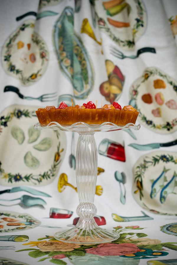 Summerill & Bishop Strawberry Fruit Tart Decorative Candle 24cm