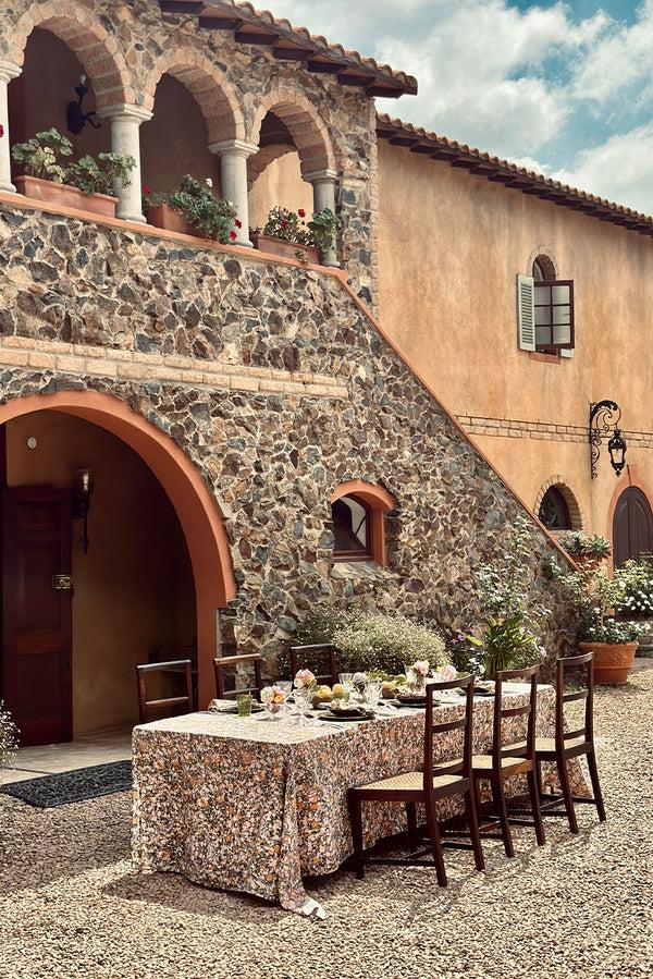 Summerill & Bishop Abaca Round Bread Basket In Cream