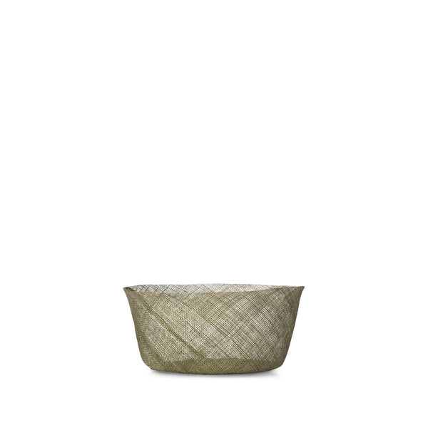 summerill & bishop Abaca Round Bread Basket in Sage