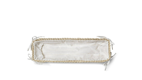 Summerill & Bishop Abaca Woven Bread Basket In Cream
