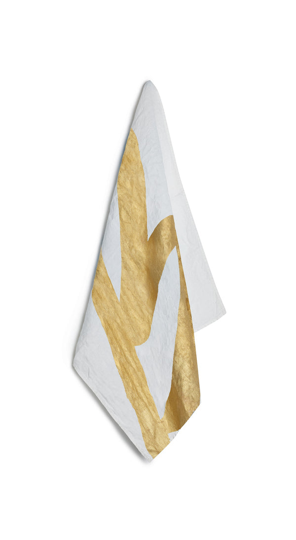 summerill & bishop Alphabet Napkin 'B' in Gold 50x50cm
