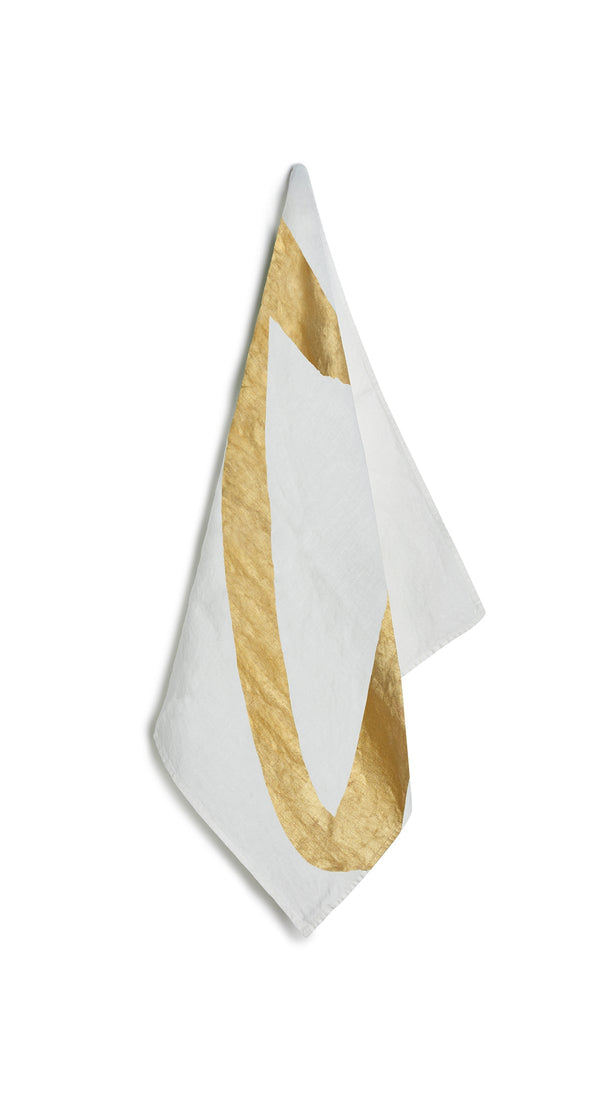 summerill & bishop Alphabet Napkin 'C' in Gold 50x50cm