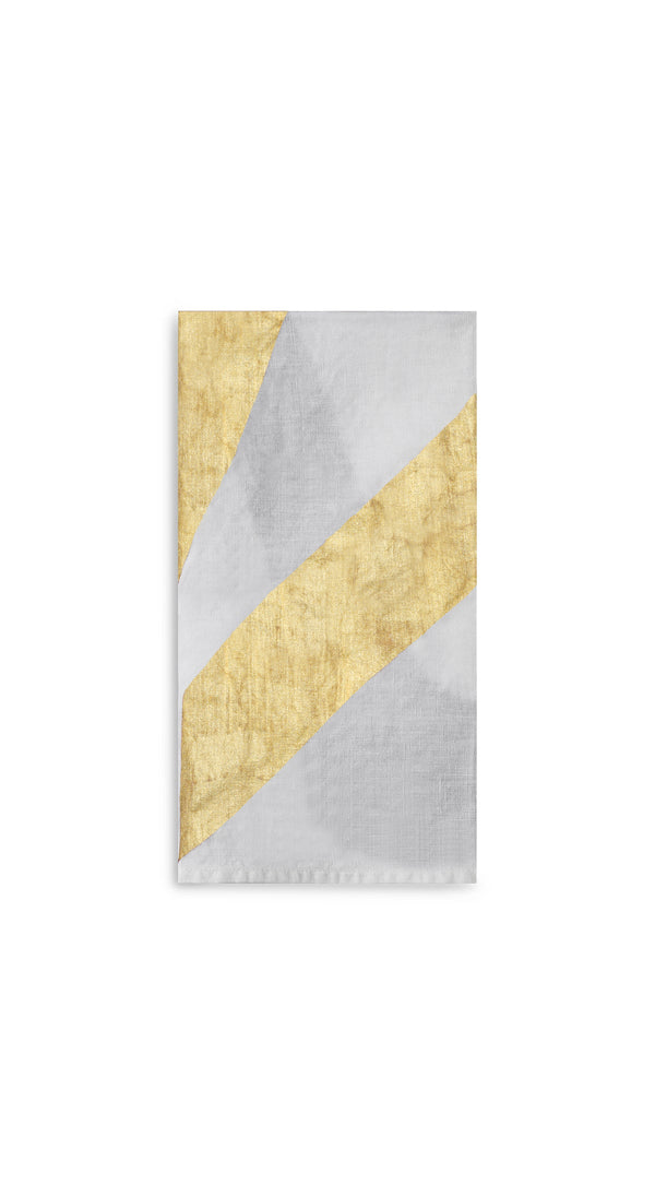 Summerill & Bishop Alphabet Napkin 'W' In Gold 50x50cm