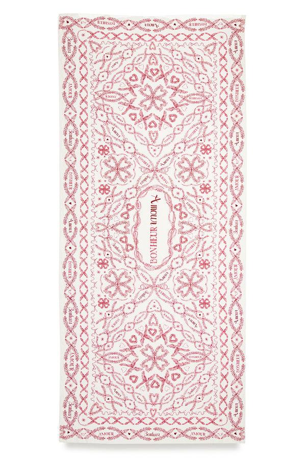 summerill & bishop 'Amour Bonheur' Linen Tablecloth