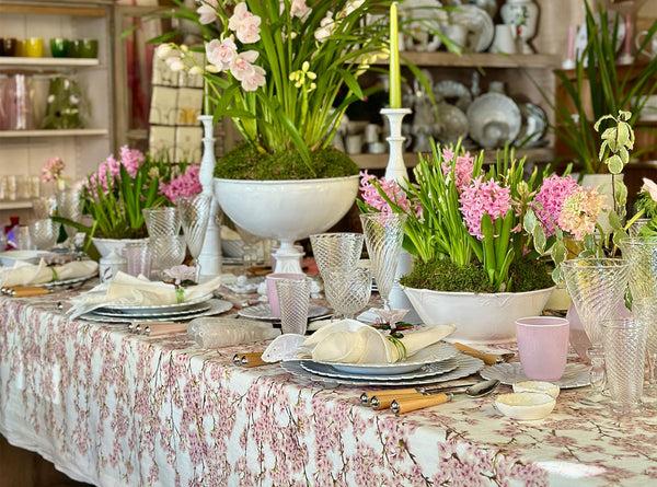 Summerill & Bishop 'Blossom' Linen Tablecloth