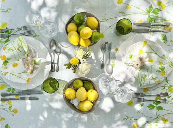 Summerill & Bishop 'Buttercup' Linen Tablecloth