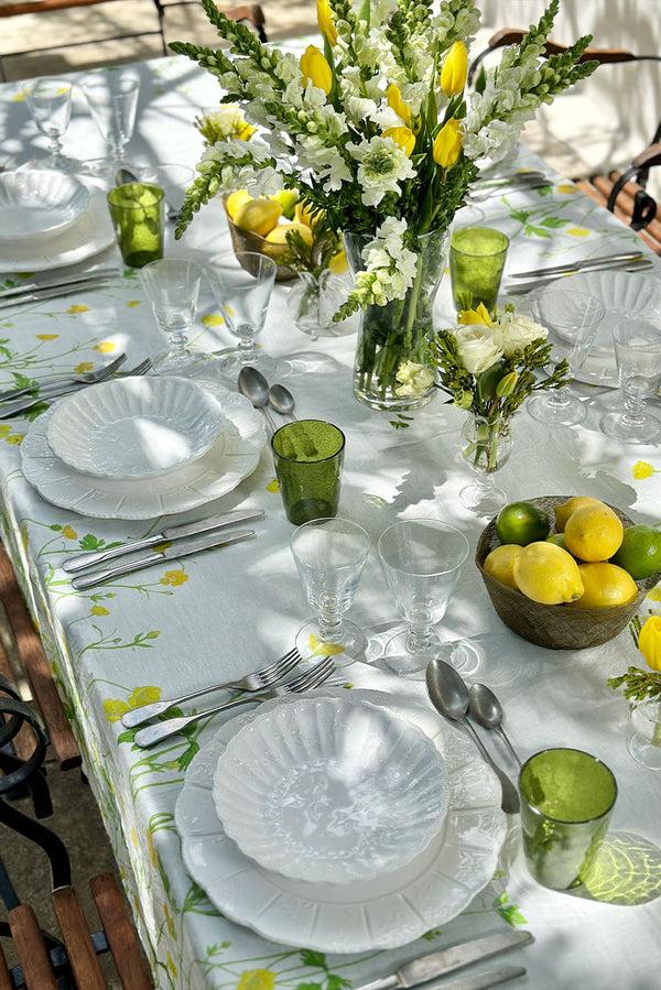 Summerill & Bishop 'Buttercup' Linen Tablecloth