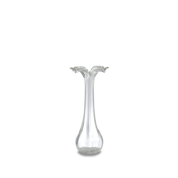 summerill & bishop Clear Glass Vase Small 16cm
