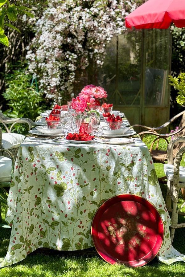 Summerill & Bishop 'Fraises Des Bois' Linen Napkin