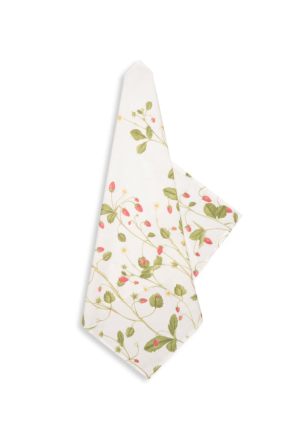 summerill & bishop 'Fraises des Bois' Linen Napkin