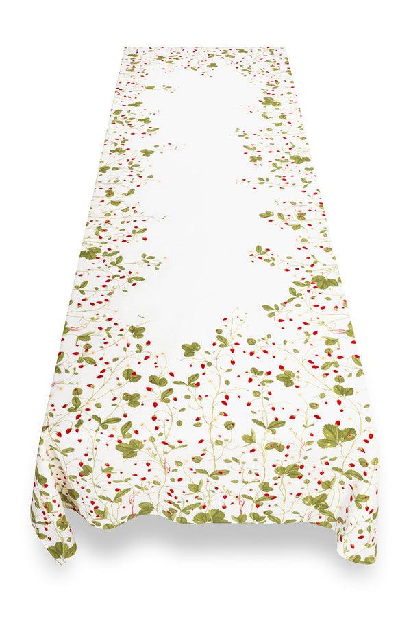 Summerill & Bishop 'Fraises Des Bois' Linen Tablecloth