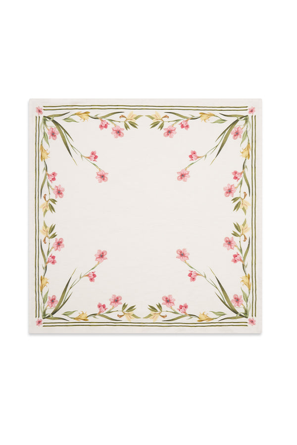 Summerill & Bishop 'Gladioli' Linen Napkin 50x50cm