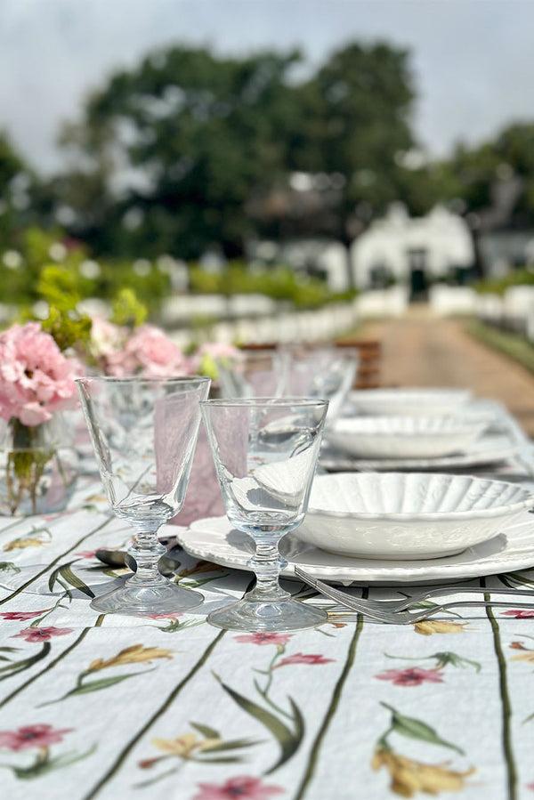 Summerill & Bishop 'Gladioli' Linen Tablecloth