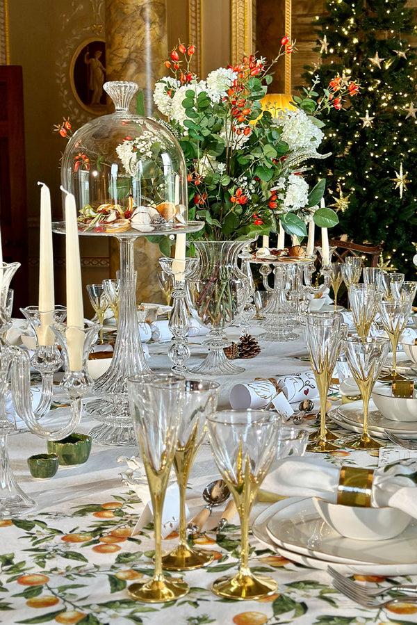 Summerill & Bishop Gold Rim Green Pinch Pot 7cm