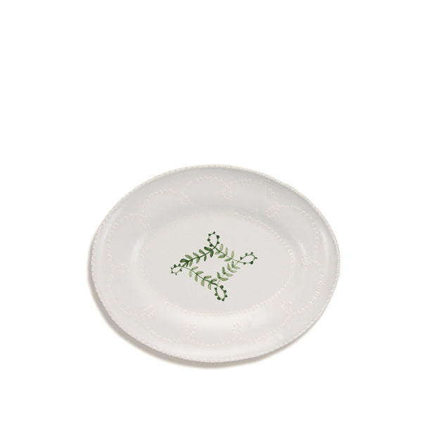 summerill & bishop Green Laurel Serving Platter 29cm