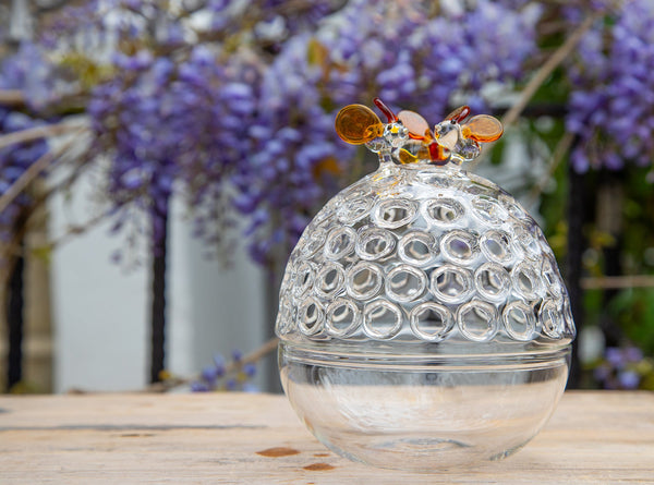 Summerill & Bishop Handblown Bee Hive Box 16cm