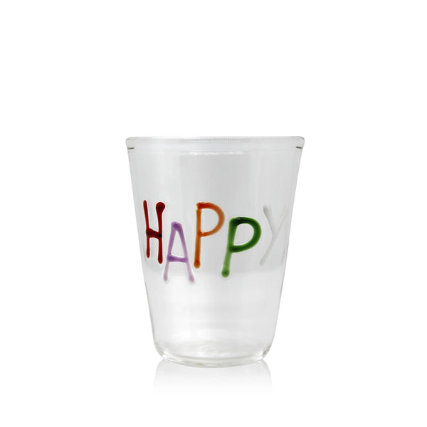 summerill & bishop Handblown Glass Happy Tumbler