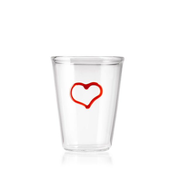 summerill & bishop Handblown Glass Heart Tumbler