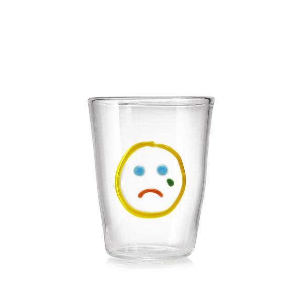 summerill & bishop Handblown Glass 'Sad' Mood Tumbler