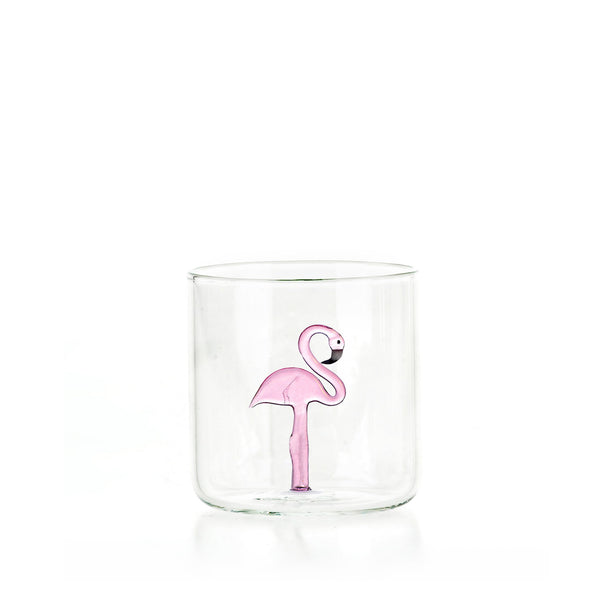 summerill & bishop Handblown Murano Flamingo Glass