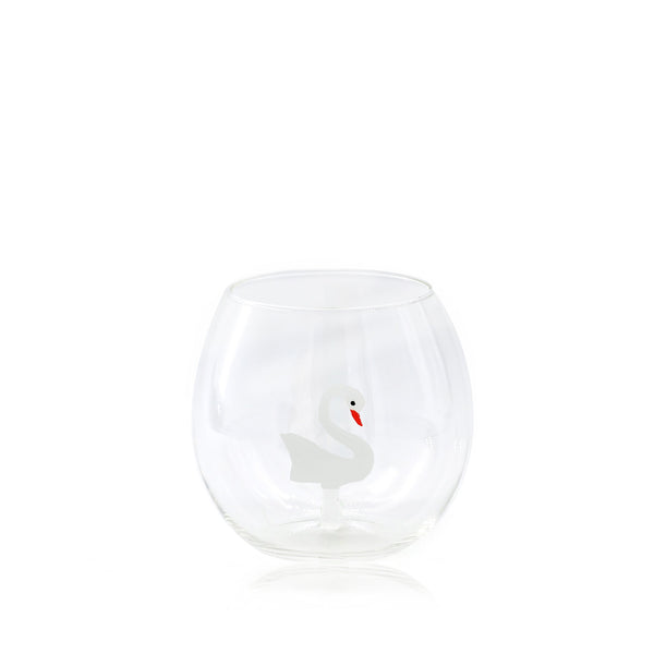summerill & bishop Handblown Murano Swan Glass