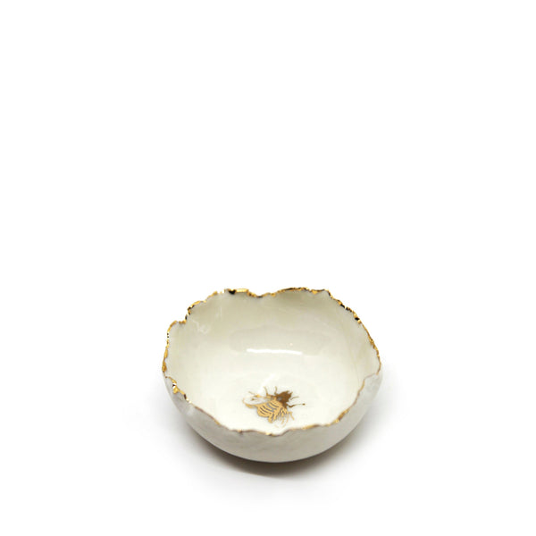 Summerill & Bishop HB Jagged Bowl With Gold Bee 7cm