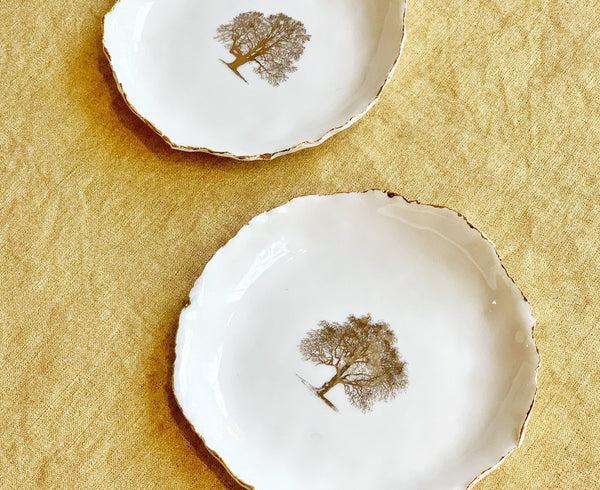 Summerill & Bishop HB Jagged Bowl With Gold Tree 7cm