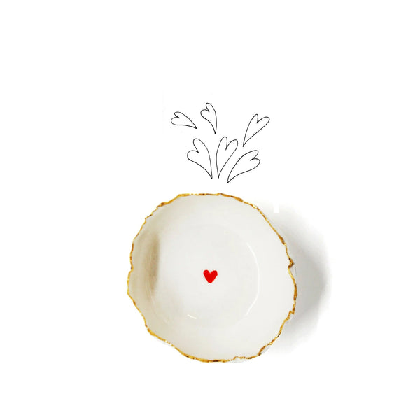 Summerill & Bishop HB Jagged Bowl With Heart 7cm