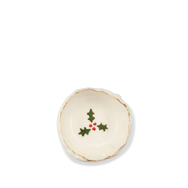 summerill & bishop HB Jagged Bowl with Holly 7cm