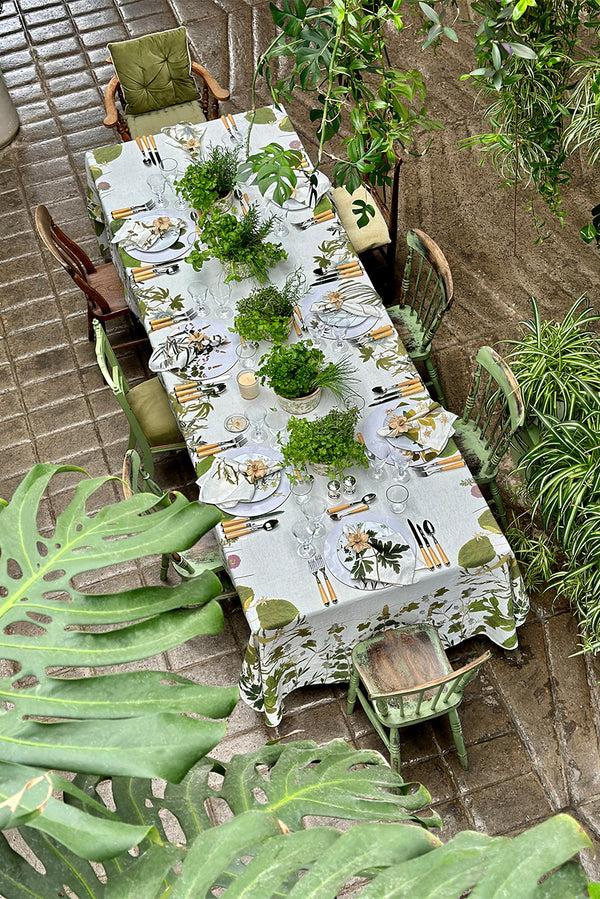 Summerill & Bishop 'Herb Garden' Linen Tablecloth