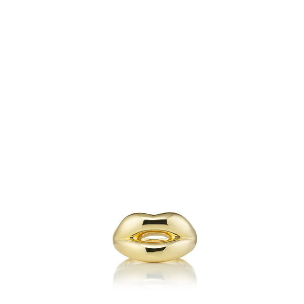 summerill & bishop Hotlips Napkin Ring in Gold 4cm