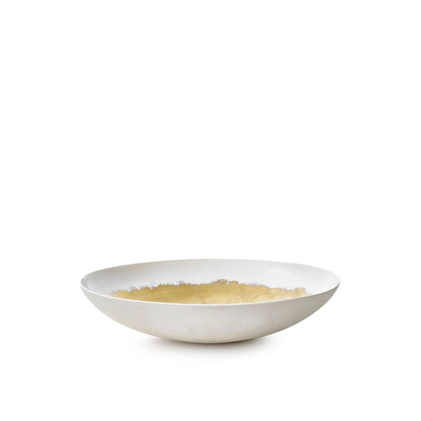 Summerill & Bishop Large Ceramic Bowl In Gold 30cm