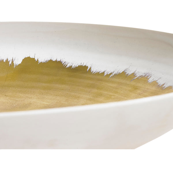 Summerill & Bishop Large Ceramic Bowl In Gold 30cm