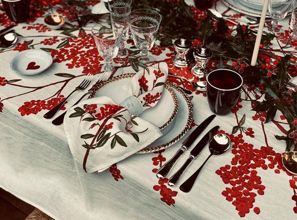 Summerill & Bishop 'Les Airelles' Linen Tablecloth